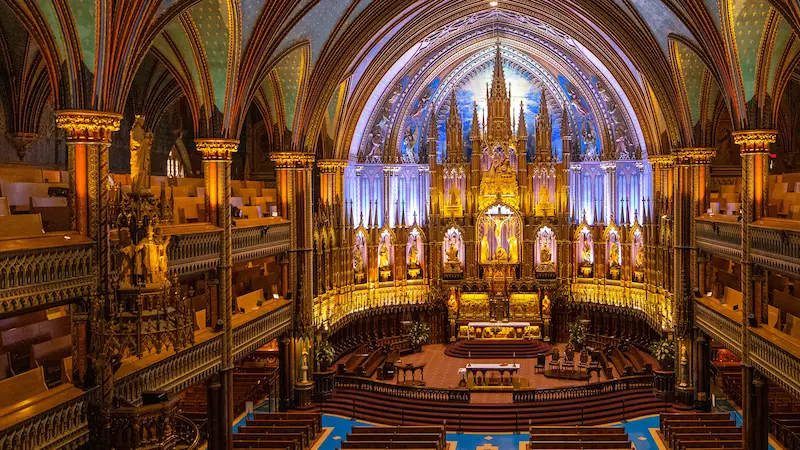 Kanada da gezilecek yerler - notre-dame bazilikası